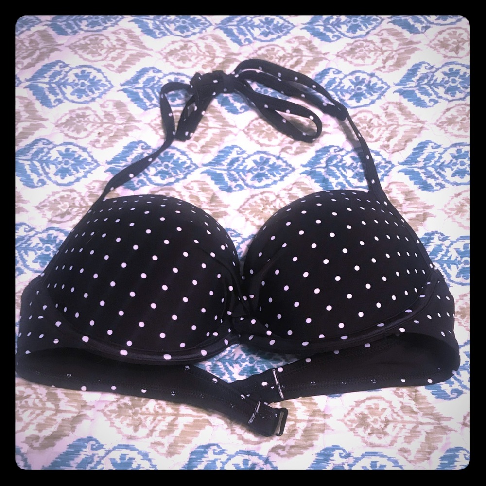 Polka dot bikini top